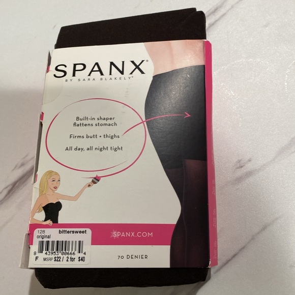 NWT spank body shaping tights.. Color bittersweet equivalent to brown. Xl - Picture 2 of 2